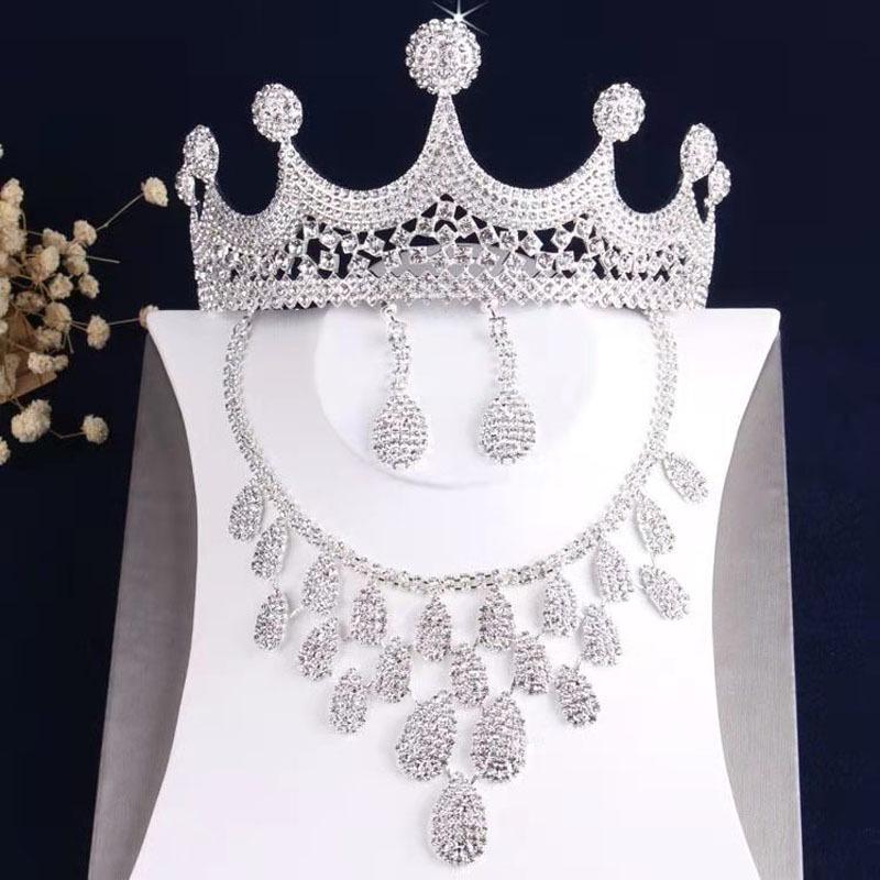 Set di Collana e Orecchini alla Moda in Stile Coreano: Accessori Perfetti per Matrimonio Sposa