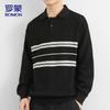 Men's Polo Collar Knit Sweater