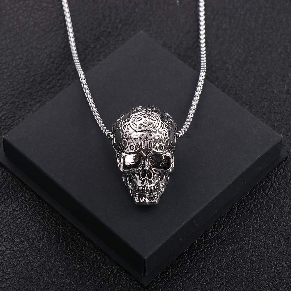 Stainless Steel Skull Necklace Women Jewelry Accessories Men's Neck Chains Skeleton Pendant Choker
