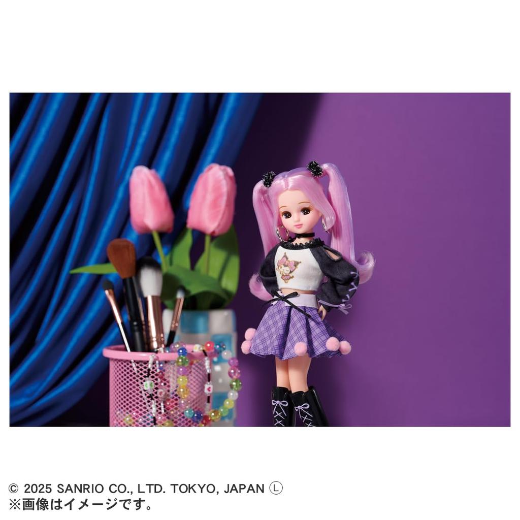 TAKARA TOMY Panenka Cool Kuromi Hračka Věk Licca-chan LD-11 Licca-chan Oblékání 3+