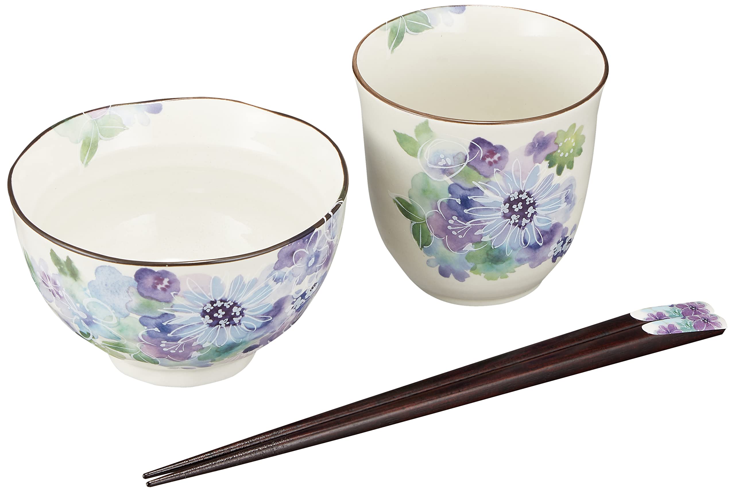 Yamashita Crafts Gift x x includes rice and Tenpo Set, Blue, 22.7 13.5 H8.8cm, bowl, teacup, chopsticks. (45015460) синий