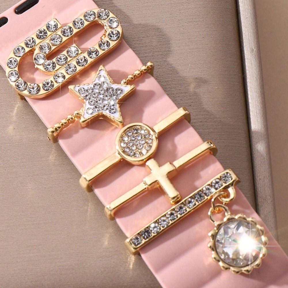 Brooch Watch Band Ornament Diamond Decorative Nail Creative Wristbelt Charms Strap Accessories