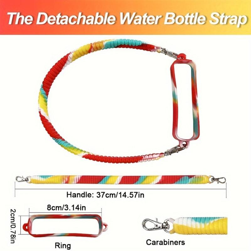 Efficient Sports Cup Leashes Portable Carrying Handle Silicone Drink Holders For Fitness Camping And Daily Activity