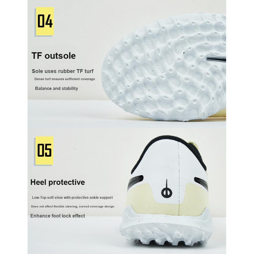 Nike Tiempo Legend 10 Club TF GS Mad Ready Pack Kids Sneakers Cream Lemonade Black DV4355-700