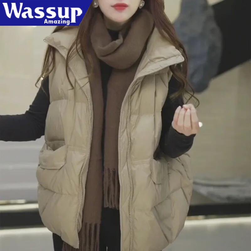 WASSUP AMAZING Women's Padded Quilted Vest