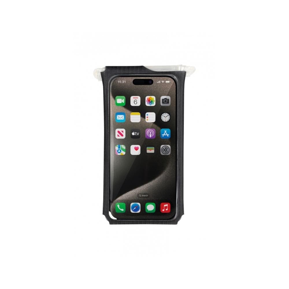 Topeak Phone Dry Fits Screens Up To Waterproof Phone Case for Black Bag, 6.7 Inch, Bicycles,