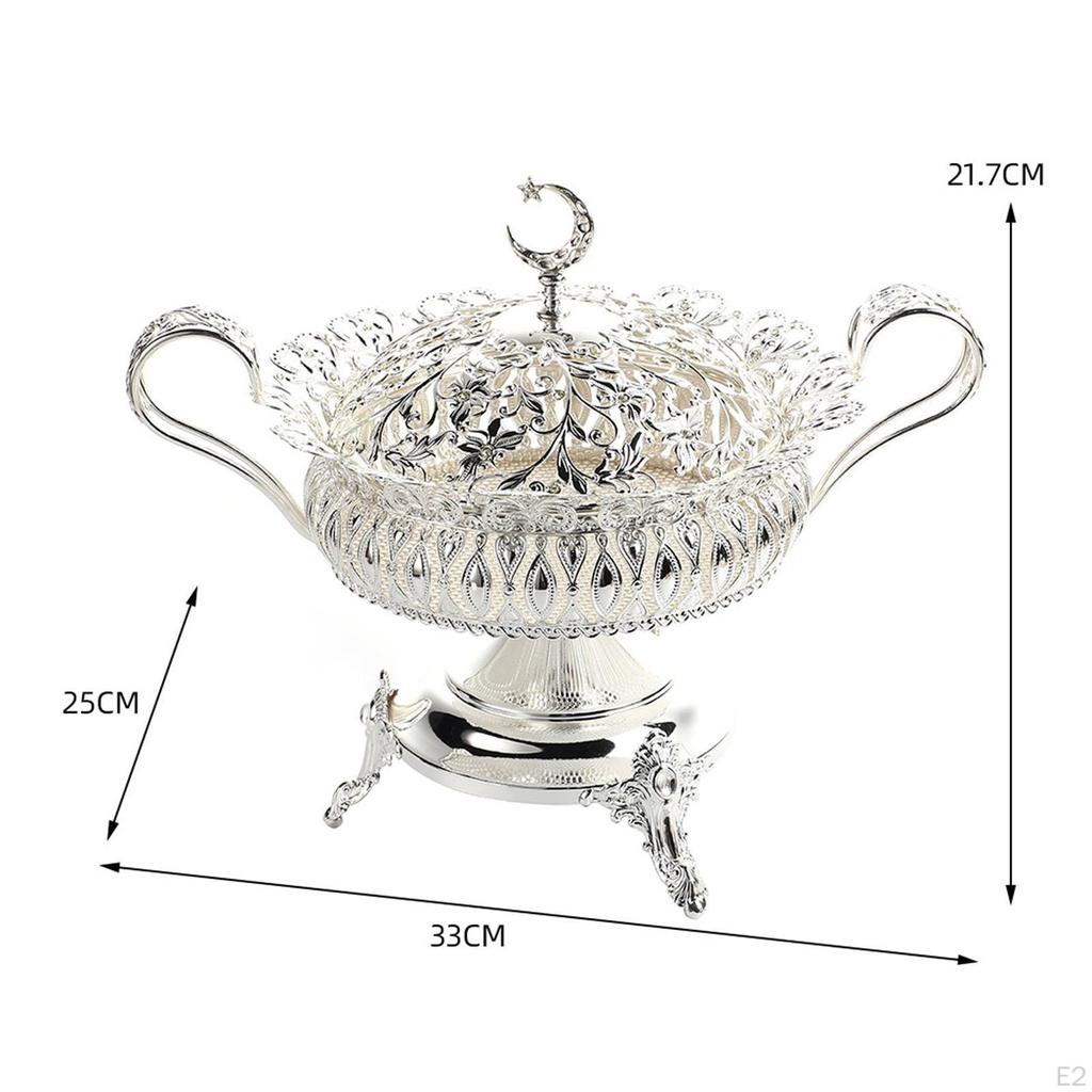 Podstavec Ovocná mísa s vyřezávaným vzorem Přenosná Luxusní Servírovací mísa na předkrmy