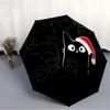 1pc Cat Christmas Automatic Open/close Folding Umbrella, Compact Portable Travel Umbrella  yy251230163