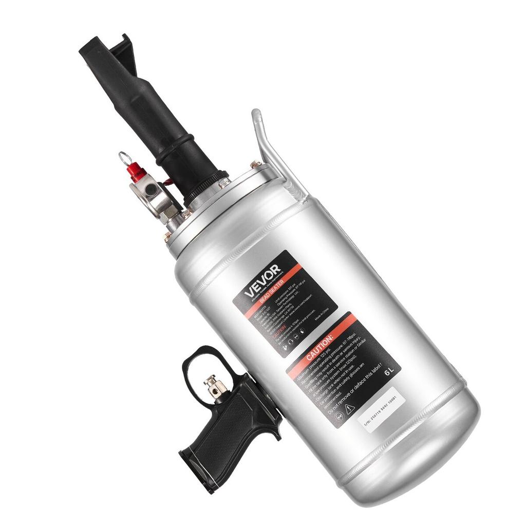 Sedile Per Tallone Pneumatico Portatile, Blaster Per Talloni Pneumatici da 1,6 Gal / 6 L, Strumento Gonfiatore Pneumatici Portatile, Pressione Operativa 87-116 PSI, Gonfiatore Per Seduta a Grilletto Per