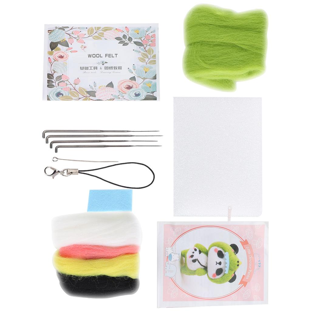 Kit de împâslire cu ac, consumabile pentru împâslire cu lână, materiale pentru jucării de păpuși de pluș cu animale, materiale DIY pentru confecționare, 122 # mici