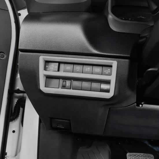 For Toyota Tundra -2025 Silver Car Headlight Switch Button Panel Cover Trim