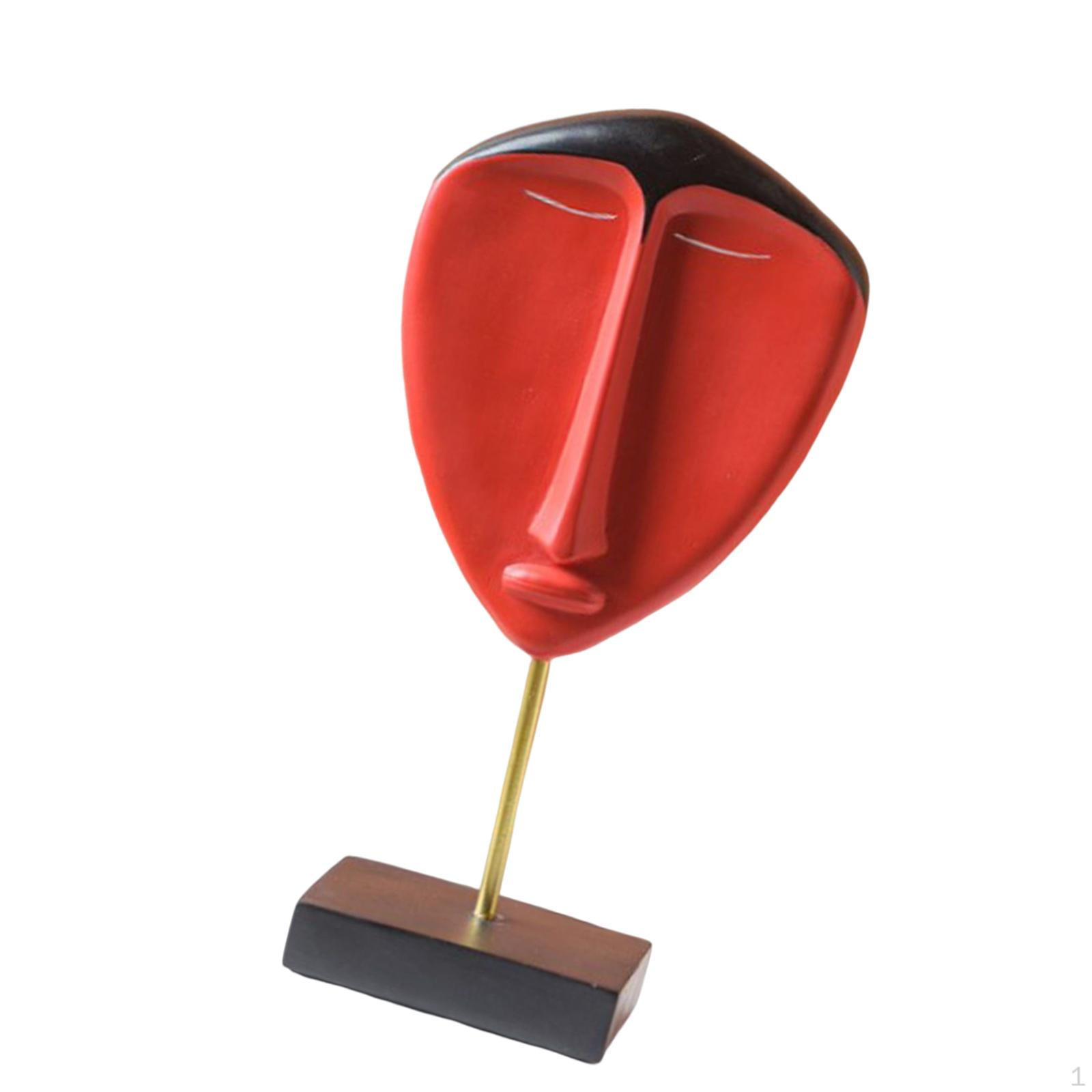 

Абстрактное лицо смоляная статуя коллекционная настольная скульптура фигурка для украшения выставочного бара StyleC