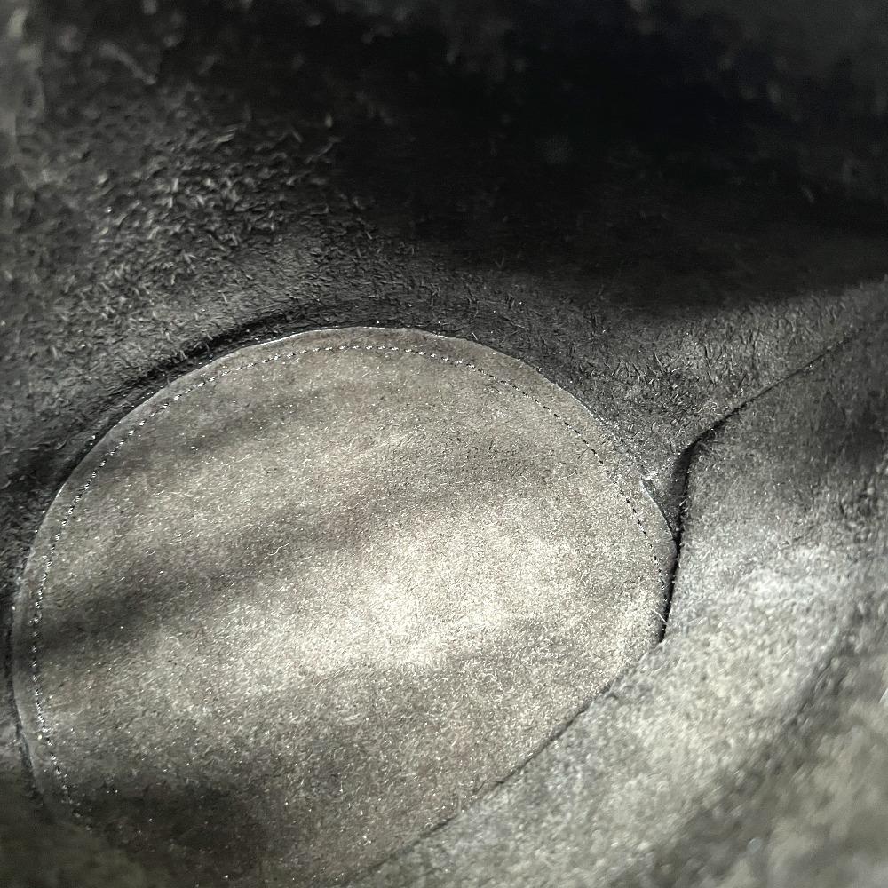 Celine Big Bag Bucket Nano 2WAY Crossbody Shoulder Bag Leather Black/SilverHW