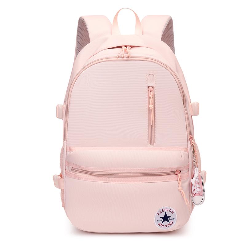Zaino Monocolore Studenti Scuole Medie Grande Capacità Leggero Borsa Scolastica Borsa per Pendolari per Computer
