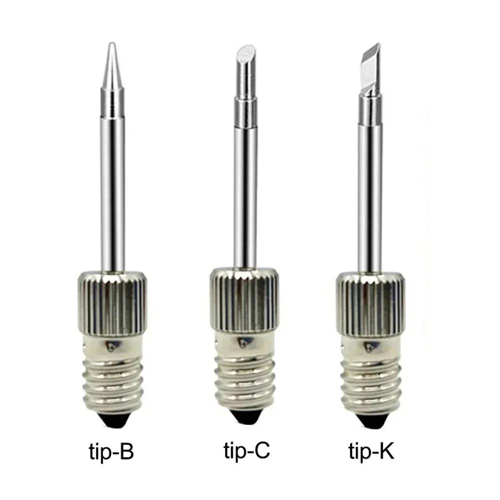 15/9/6/3pcs E10 Interface Soldering Tip Set B C K Type Soldering Electric Soldering Iron Tips Welding Tips USB For Welding Tools