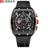 CURREN Men's Waterproof Six-Pin Quartz Calendar Tape Men's Watches Men's Watches