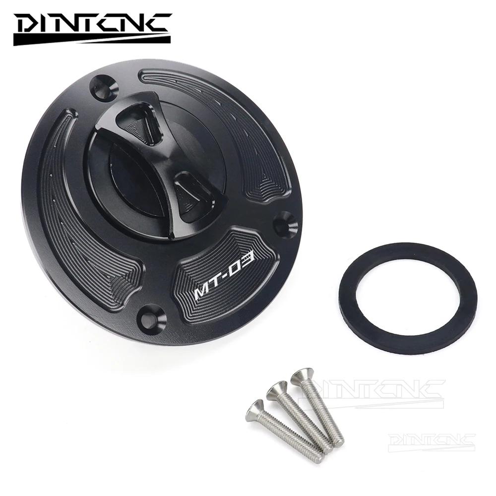 Pour YAMAHA MT07 MT09 SP MT10 MT03 FZ07 MT09SP MT10SP Accessoires Moto Sans Clé Bouchon de Réservoir d'Essence Couvercle Aluminium CNC
