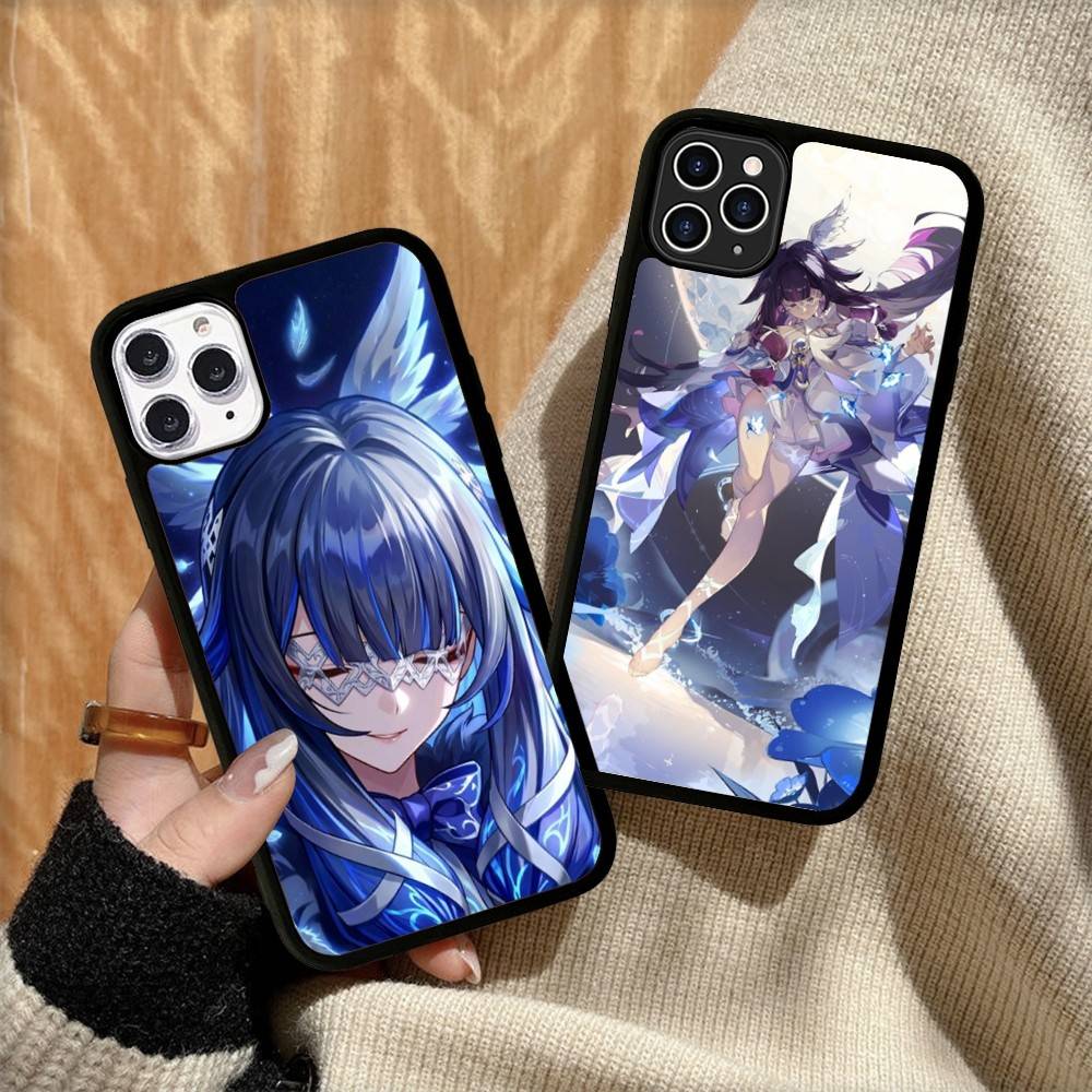 Genshin Impact Columbina For iPhone 11 12 13 14 15 16 17 Pro Max Plus TPU+PC Shockproof Back Phone Cases