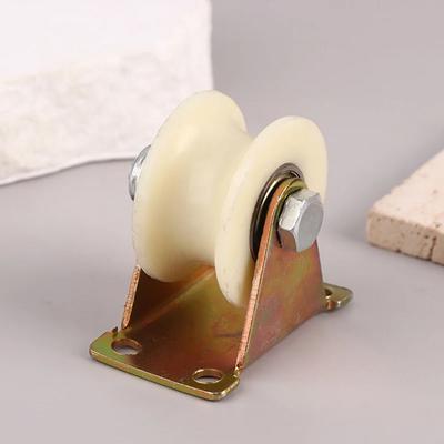 1Pcs New Grooved Nylon Bearing Pulley 30U/V 30mm 45# Roller Track Wheel With Stand Heavy Duty Rollers Door