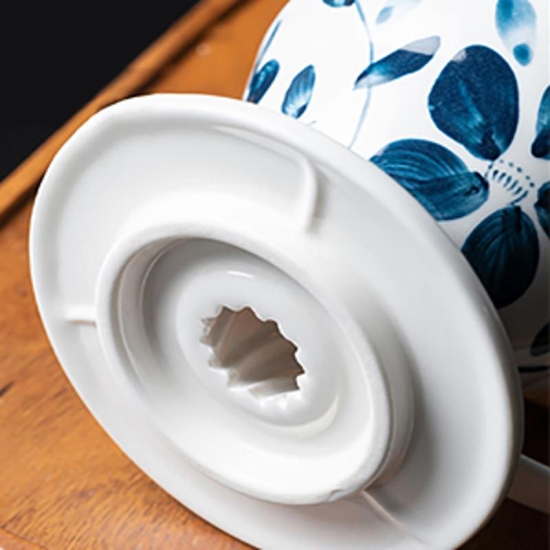 Elegancki Ceramiczny Drip do Kawy z Kontrolą Przepływu Odporny na Ciepło Lejek do Ręcznego Parzenia