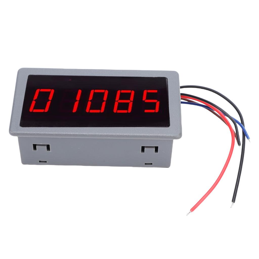 5 Bit LED Tachometer Anti Interference Frequency Division Filtering DC Brushless Motor Tach RPM Meter with Hall