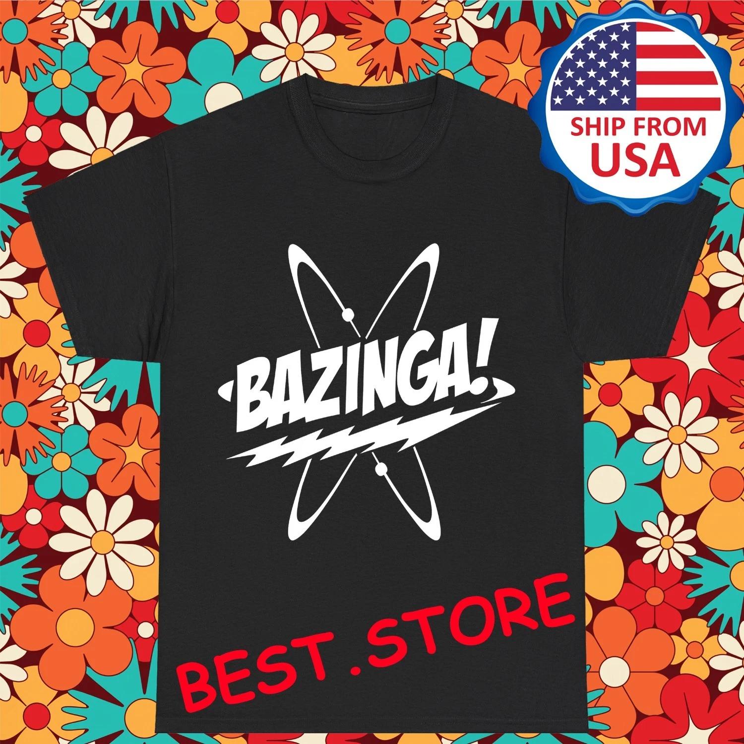 Bazinga The Big Bang Theory Men s Black Size S-5XL S
