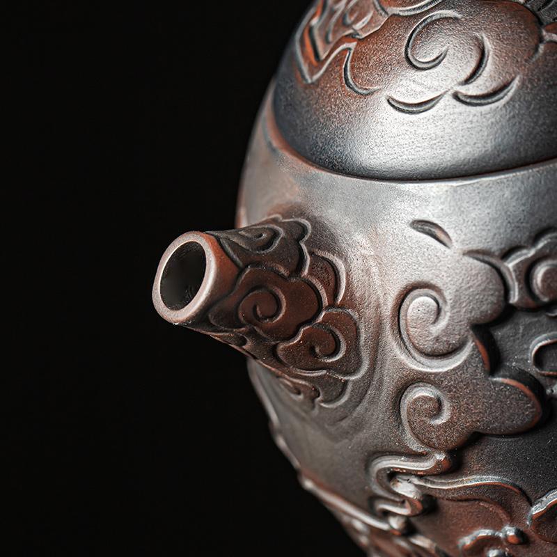 Purple Pottery Vintage Teapot Ceramic Kung Fu Teapot Single Teapot Pu'er Tea Making Device Tea Sets Chinese Tea Pot