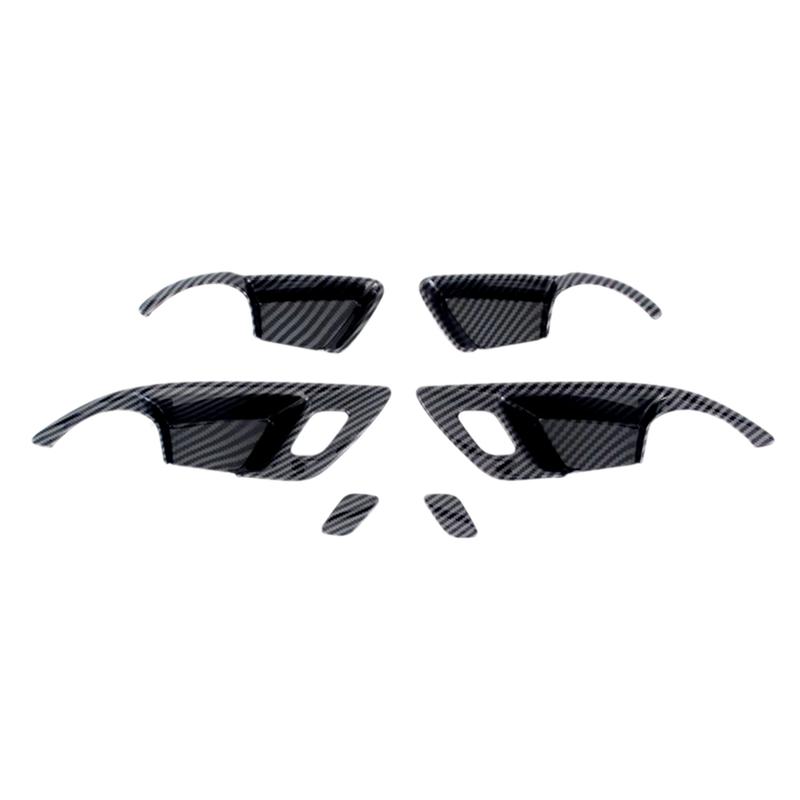 For Chevrolet Trax Seeker 2024 Car Inner Door Bowl Frame Cover Trim Accessories - ABS Carbon Fiber
