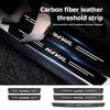 Car Door Threshold Scuff Plate Carbon Fiber Sill Protector Stickers For Haval Jolion H1 H2 H3 H4 H5 H6 H7 H8 H9 M6 F7x M4 F5 F7