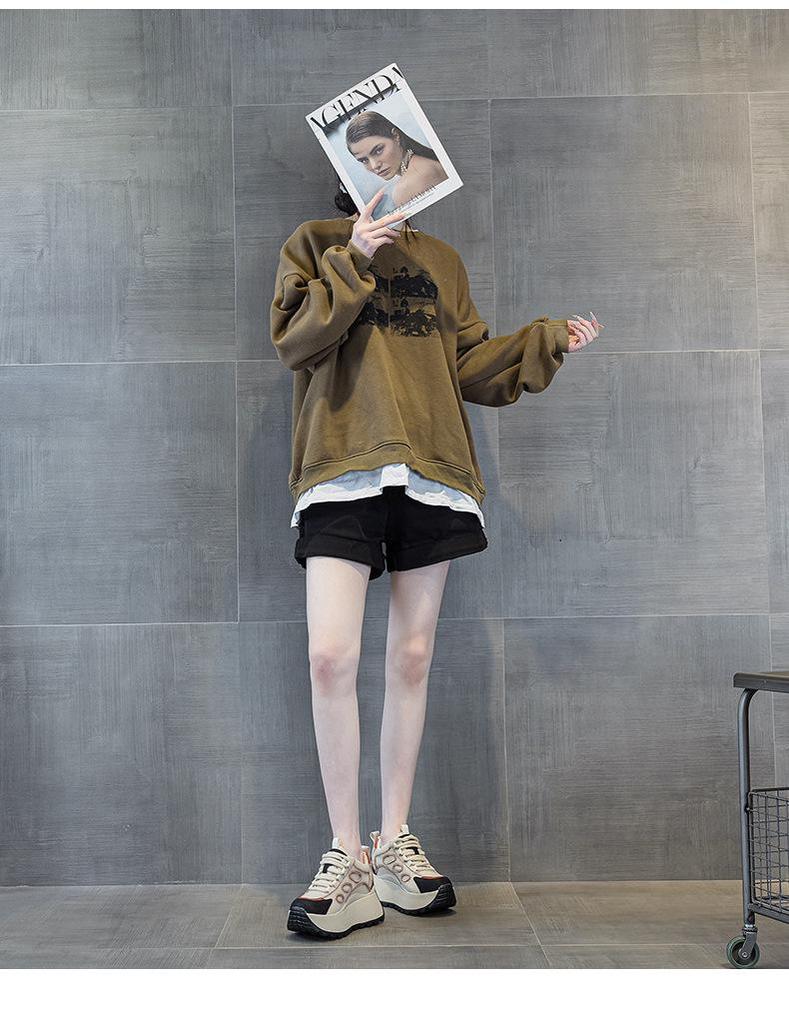 Women's 2025 Spring Thick-Soled Fashion Sneakers - Height-Boosting, Trendy, and Versatile Design.