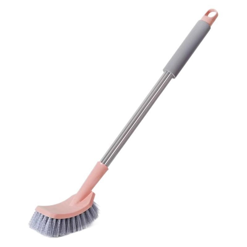 Brosse de Toilette Suspendue à Long Manche et à Poils Doux avec Éponge
