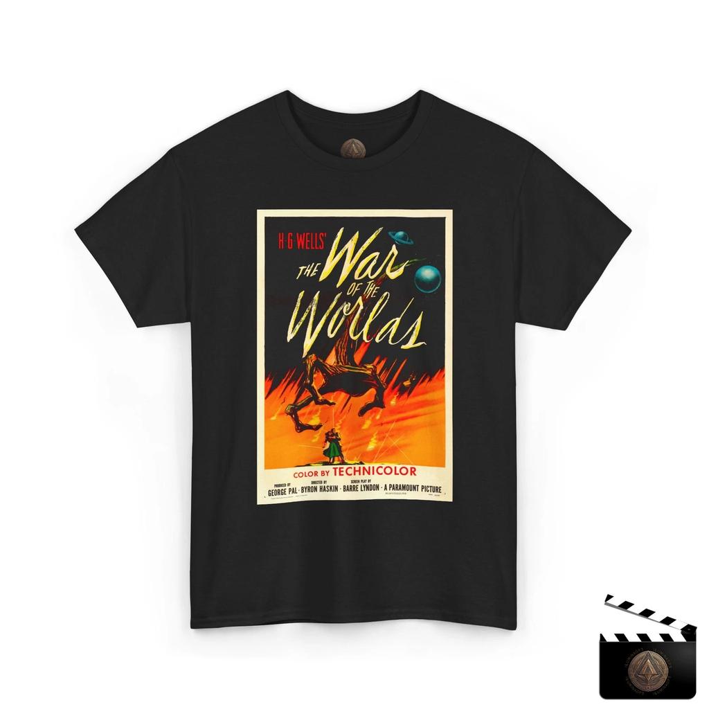 HG Wells The War Of The Worlds Movie Poster Vintage T shirt For Men & Women