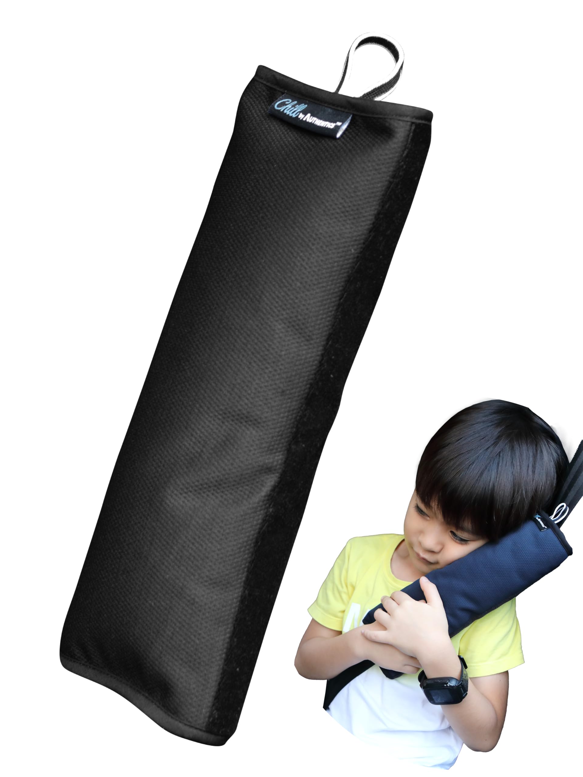 

Ремень безопасности AUTHENTICS Chill с антибактериальными и дезодорирующими свойствами, подходит для детей, защищает плечи и защищает тело. Сделано