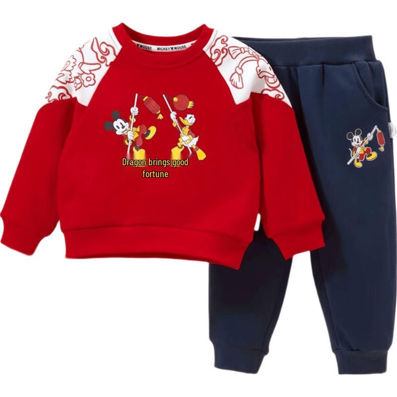 Disney Kids' Autumn/Winter Casual Warm Set