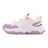 FILA Fashion Sneakers Transpose Synthetic Leather Cowhide Suede Sports Comfort Low-Top Dad Shoes Women Sneakers Beige Purple F12W144147FPS