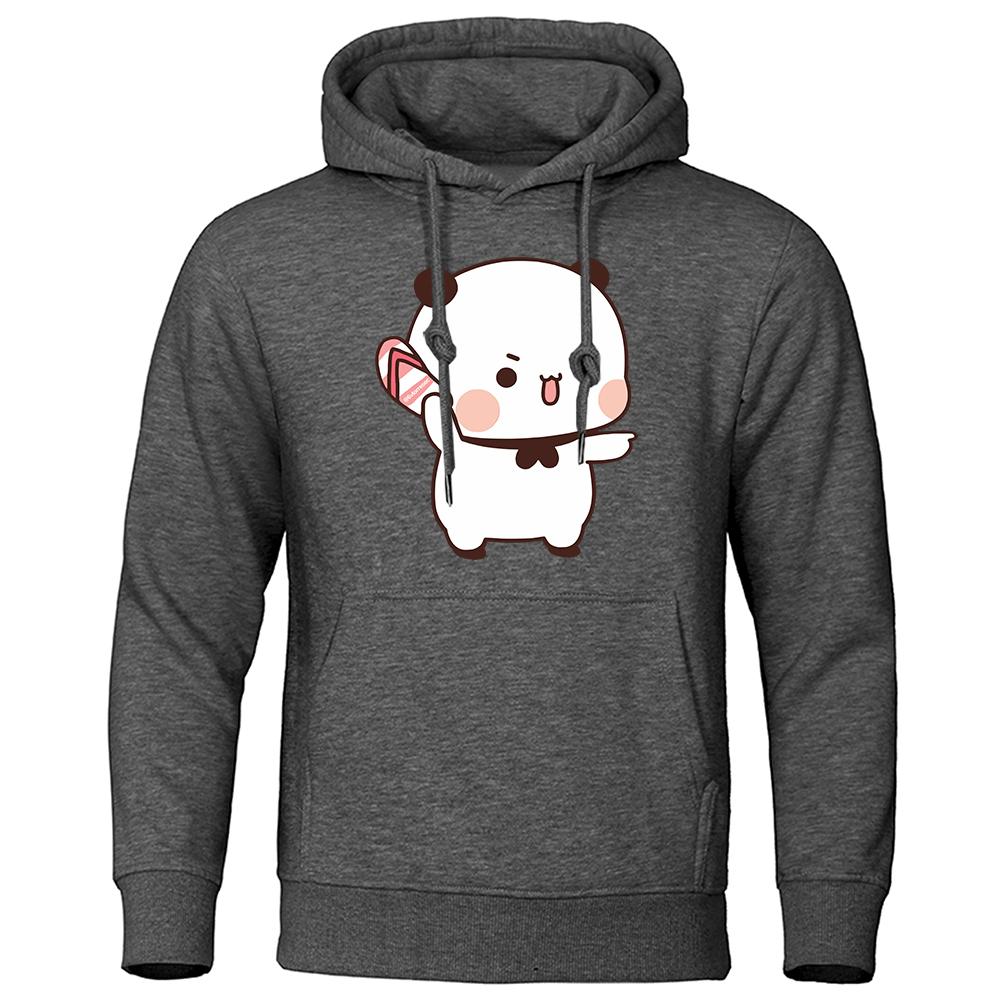 

Милая маленькая девочка, которая люди с тапочками толстовка свободная повседневная с капюшоном хип-хоп мода толстовка новая флисовый топ 3XL