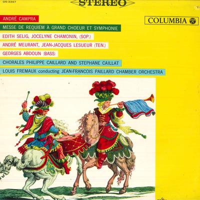 LP Record EDITH SELIG,JOCELYNE CHAMONIN(SOP)/ - Andre Campra/Mwsse De Requiem A Gra OS3397 COLUMBIA 1963 Japan Classical Used