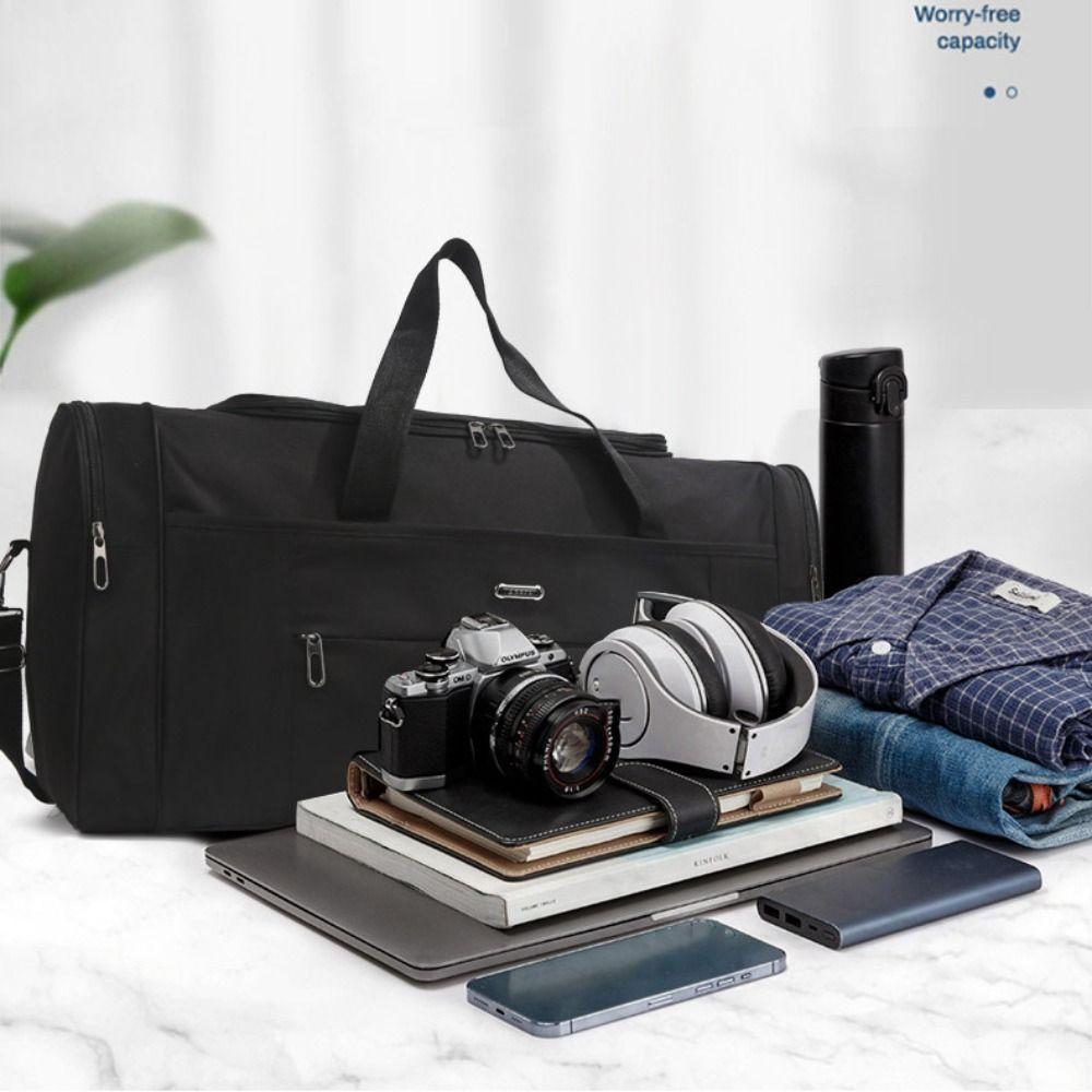 Large Capacity Travel Duffle Bag Oxford Messenger Bag Portable Travel Luggage Bag  Outdoor