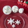 3 Pcs Snowflake Plunger Cake Cutters - Perfect for Festive Baking: Christmas, Halloween, Easter, Hanukkah, Thanksgiving