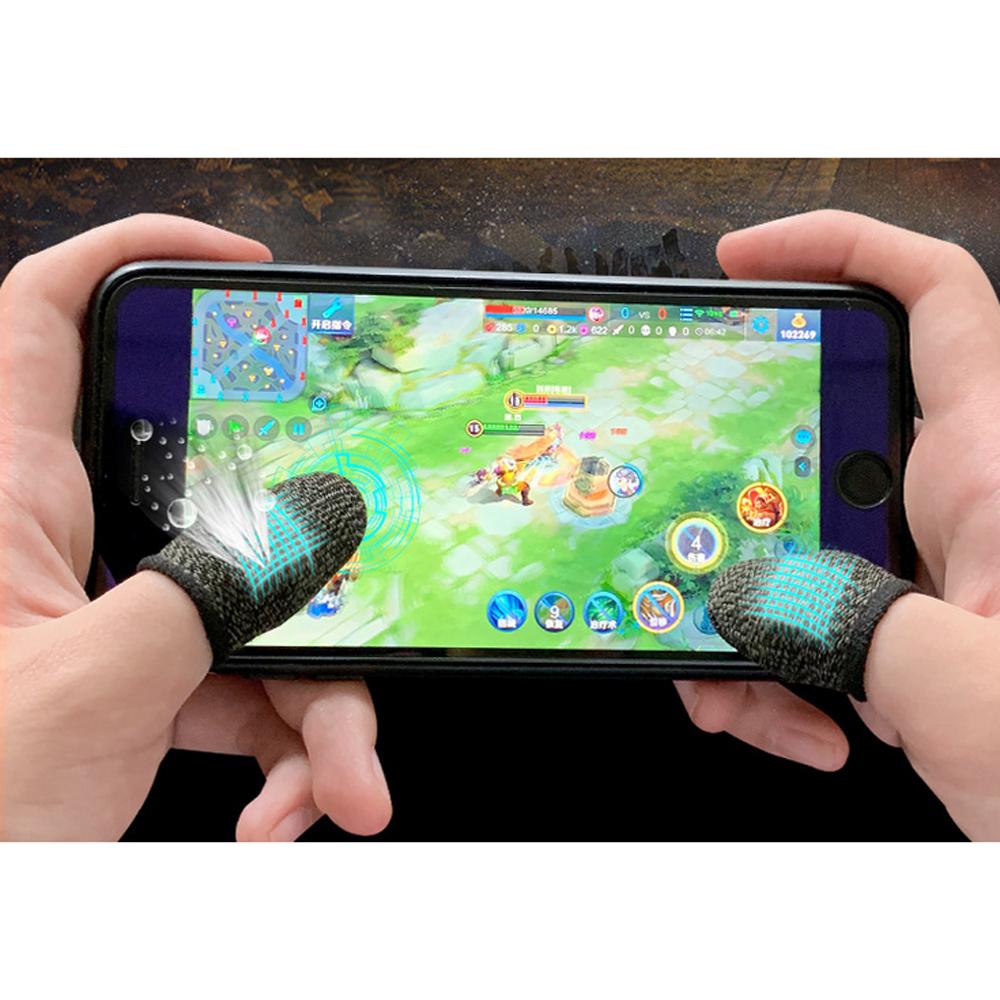 Buy 1 Pair Mobile Game Sleeve Smart Touch Screen Finger Gaming Gloves
