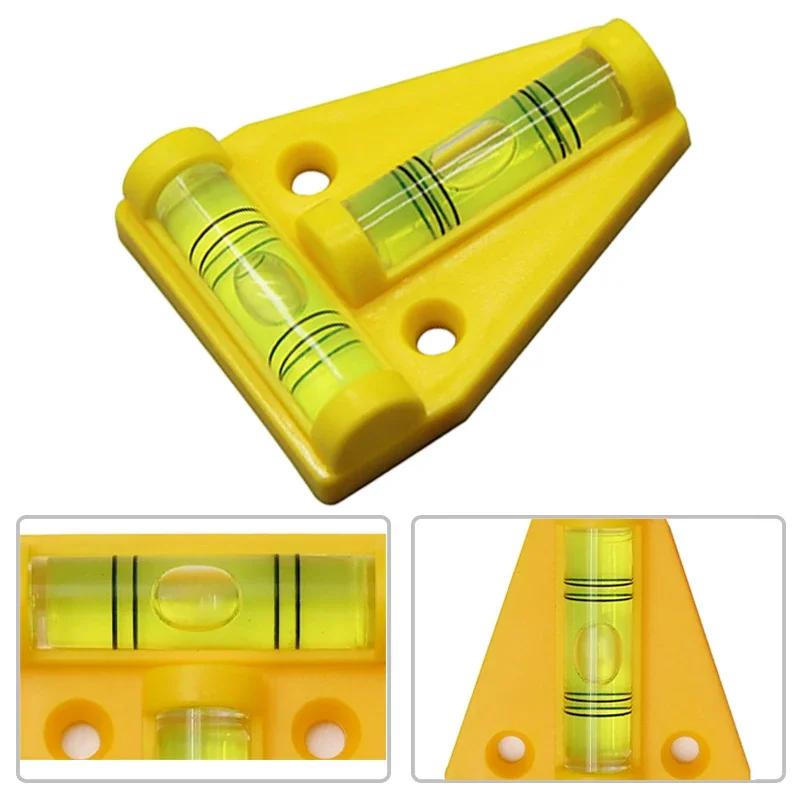 25pcs T-shaped Level Mini Plastic Waterproof Levels High-precision Bubble Level Calibrator For RV Furniture Caravan Accessories