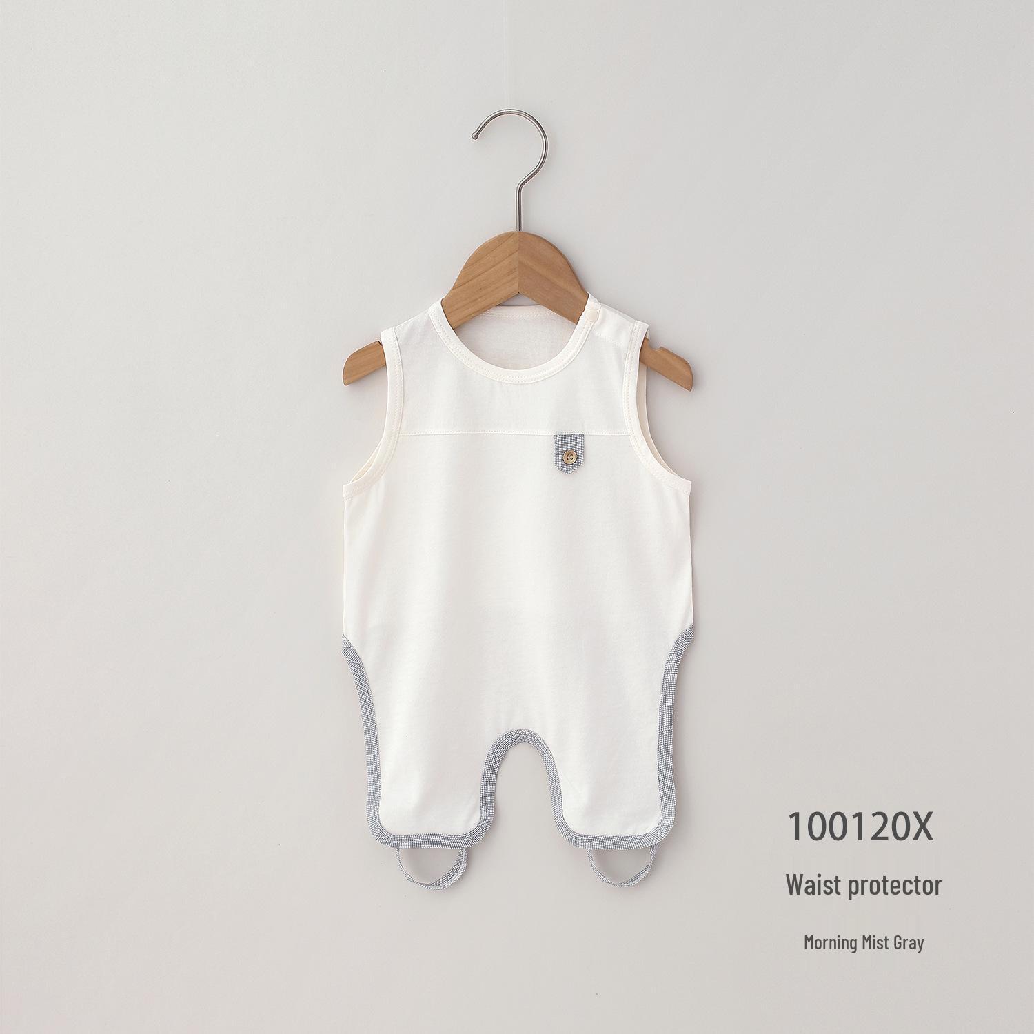 Ouyuan Cotton Infant British-Style Versatile Long Leg Protection Summer Vest 66cm