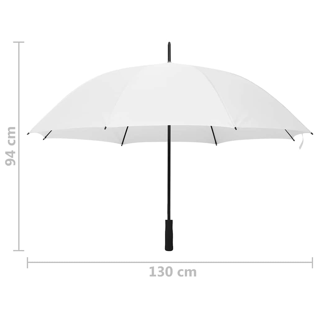 Vidaxl Sonnenschirm Weiß, 130 cm