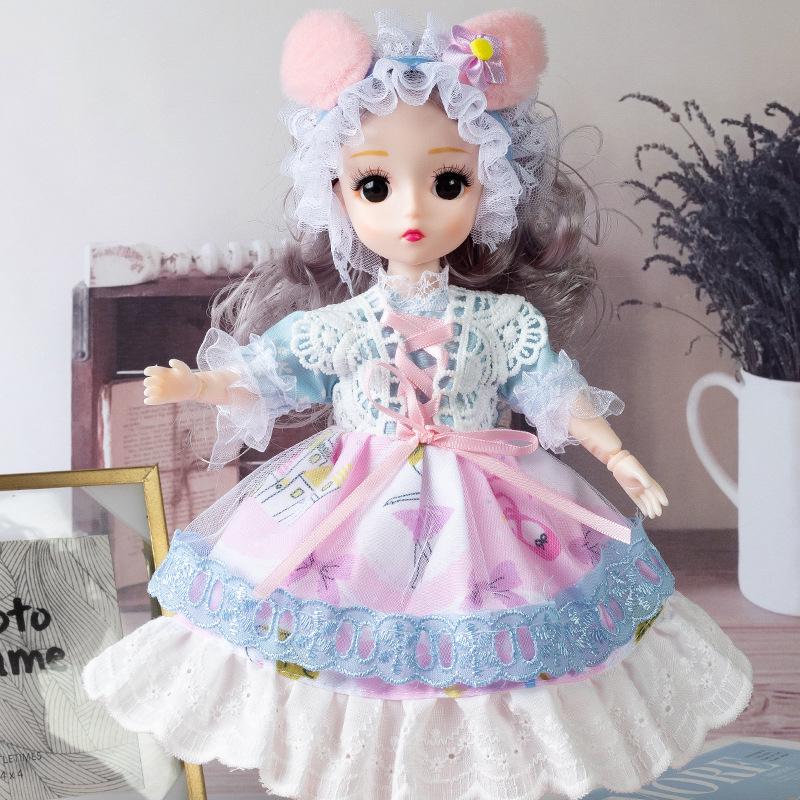 30cm Yitian Barbie Doll Set: BJD Doll with Music, Wedding Dress, and Outfit Changes
