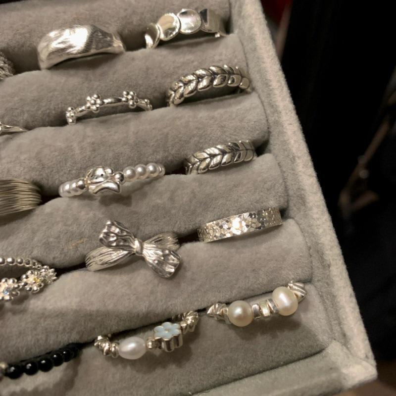 925 Sterlingsilber Damen Offener Bandring - Nicht anlaufend, Vielseitiger kleiner Fingerring, High-End Modedesign