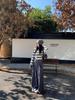 2025 Autumn/Winter Women's Korean Style 100% Wool Striped Cardigan Sweater - Round Neck, Comfortable Knit
