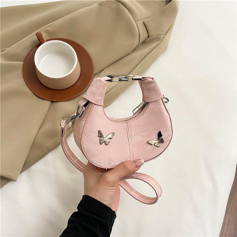 Butterfly Handbag For Women With Zipper Closure And Cell Phone Pocket For Daily Use