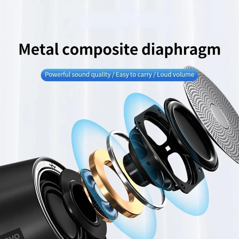 Bluetooth Sound Boxes Outdoor Portable Wireless Speaker Support TF Card Metal Accent Voice Call Portable Audio/video Device