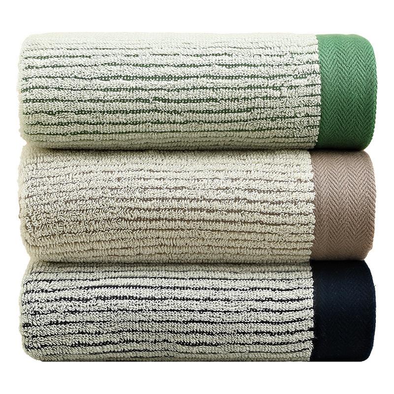 Pure cotton towel household soft non-fading absorbent towel student face towel adult thickened towel