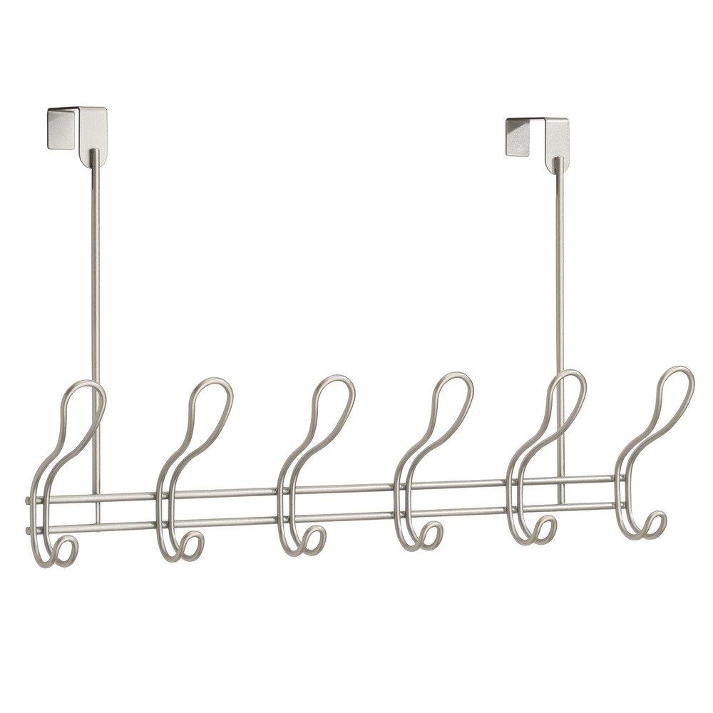InterDesign Bathroom Hook Door Hanger Neo 02970EJ Holder, 12-Piece Set, Satin,